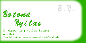 botond nyilas business card